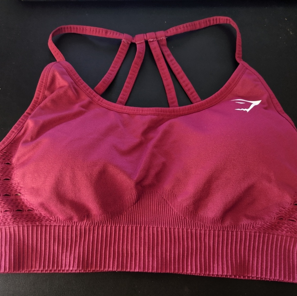 Gymshark Energy Seamless in Berry Red in M